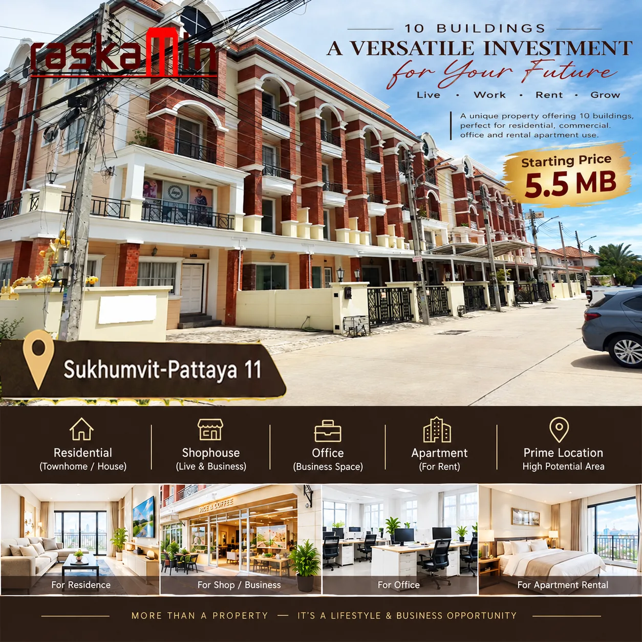 Sukhumvit 11 Pattaya Shophouses – Urgent Sale - 1